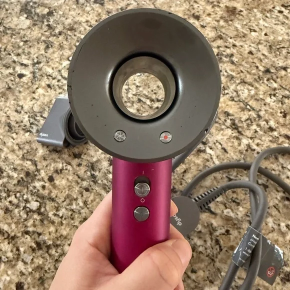 Dyson Supersonic™ hair dryer (Fuchsia) with Concentrator Attachment HD07 - Picture 6 of 8
